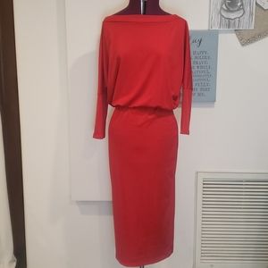 Boat neck dress